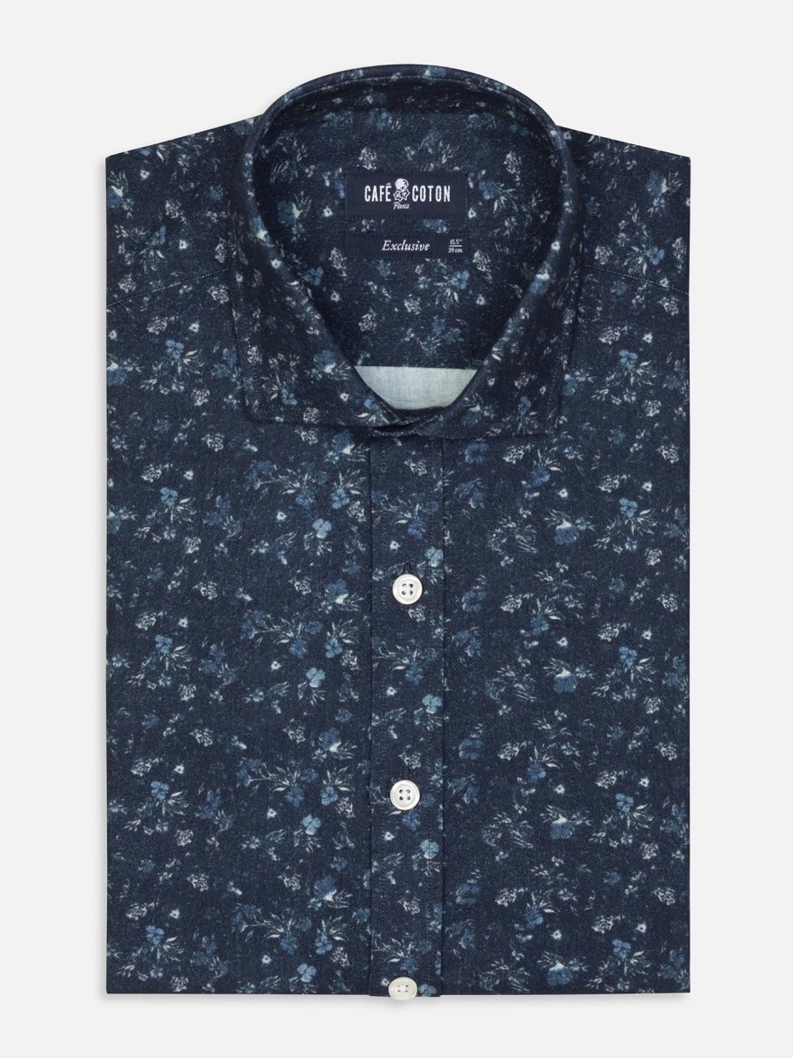 Chemises Homme Café Coton | Chemise Graham A Imprime Floral