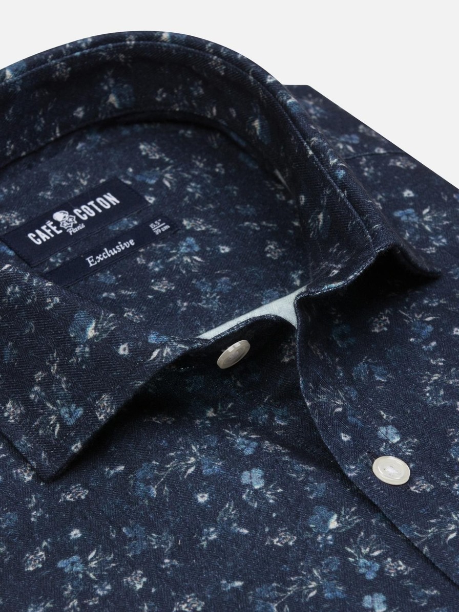 Chemises Homme Café Coton | Chemise Graham A Imprime Floral