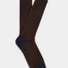 Accessoires Café Coton | Chaussettes Bicolores Barry Chocolat