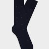 Accessoires Café Coton | Chaussettes Marine Barney A Motif Jacquard