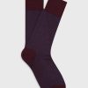 Accessoires Café Coton | Chaussettes Bart A Motif Chevron Bordeaux