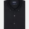 Chemises Homme Café Coton | Chemise Gleeson Noire - Col Boutonne