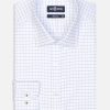 Chemises Homme Café Coton | Chemise Ricky A Carreaux Ciel