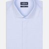 Chemises Homme Café Coton | Chemise En Pin Point Ciel - Gorge Cachee