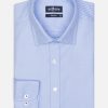 Chemises Homme Café Coton | Chemise Cintree En Twill Royal Ciel