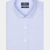 Chemises Homme Café Coton | Chemise En Pin Point Ciel