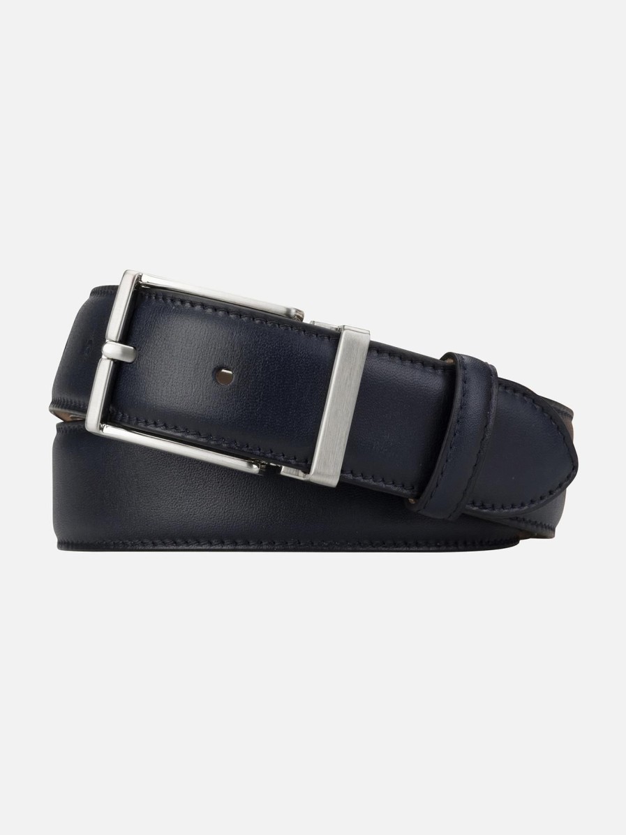 Accessoires Café Coton | Ceinture En Cuir Marine