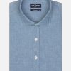 Chemises Homme Café Coton | Chemise En Chambray Ciel