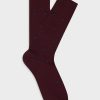 Accessoires Café Coton | Chaussettes Bordeaux Barney A Motif Jacquard