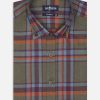 Chemises Homme Café Coton | Chemise Cintree Hector A Motif Tartans - Col Boutonne