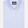 Chemises Homme Café Coton | Chemise Lenny A Carreaux Ciel