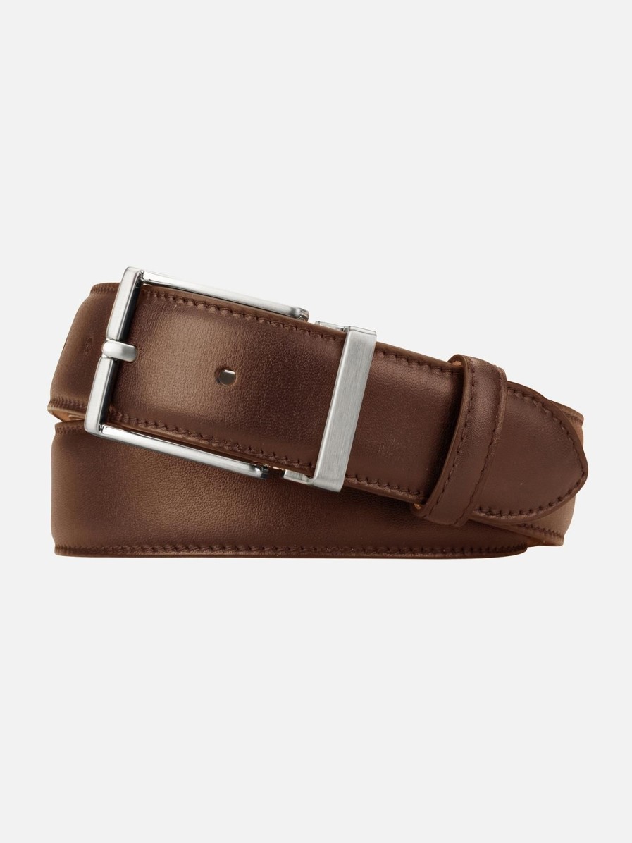 Accessoires Café Coton | Ceinture En Cuir Marron