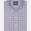 Chemises Homme Café Coton | Chemise Upton A Carreaux En Flanelle - Col Boutonne