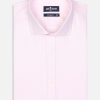 Chemises Homme Café Coton | Chemise En Chevron Rose