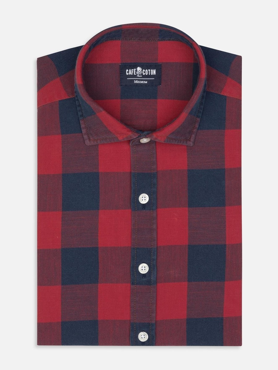 Chemises Homme Café Coton | Chemise Jay En Denim