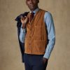 Pret A Porter Café Coton | Waistcoat En Velours Caramel