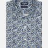 Chemises Homme Café Coton | Chemise Cintree Agnel A Imprime Floral