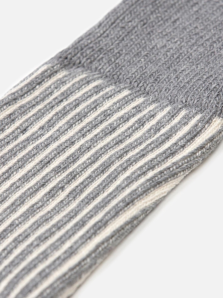 Accessoires Café Coton | Chaussettes Berty A Rayures Structurees Grises