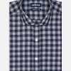 Chemises Homme Café Coton | Chemise Cintree Wrighley En Flanelle A Carreaux - Grande Longueur De Manches