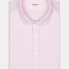 Chemises Homme Café Coton | Chemise Cintree Bio En Oxford Lave Rose