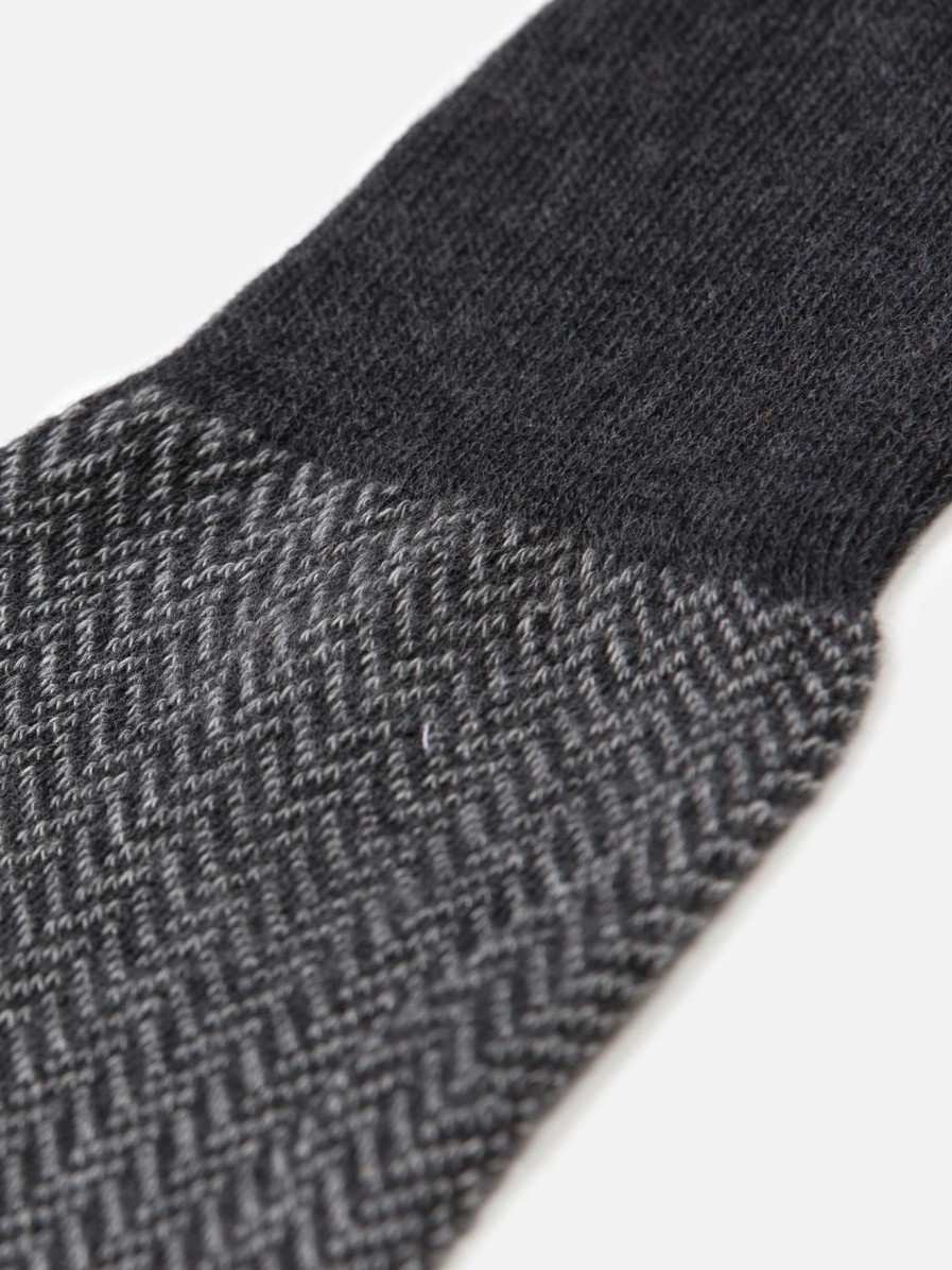 Accessoires Café Coton | Chaussettes Bart A Motif Chevron Gris