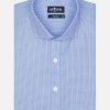 Chemises Homme Café Coton | Chemise Smith En Natte Ciel