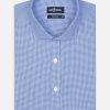 Chemises Homme Café Coton | Chemise Landry En Vichy Bleu