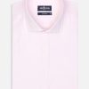 Chemises Homme Café Coton | Chemise En Pin Point Rose