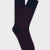 Accessoires Café Coton | Chaussettes Ben A Micro-Motif Bordeaux