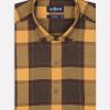 Chemises Homme Café Coton | Chemise Brayden A Motif Tartans - Col Boutonne