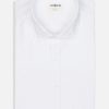 Chemises Homme Café Coton | Chemise Cintree Bio En Oxford Lave Blanc