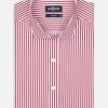 Chemises Homme Café Coton | Chemise Nick A Rayures Rouges