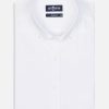 Chemises Homme Café Coton | Chemise En Oxford Blanc - Col Boutonne