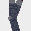 Accessoires Café Coton | Chaussettes Bauer A Motif Chevron Gris