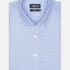 Chemises Homme Café Coton | Chemise Barney A Carreaux Ciel