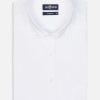 Chemises Homme Café Coton | Chemise Bayers Texturee Blanche - Col Boutonne