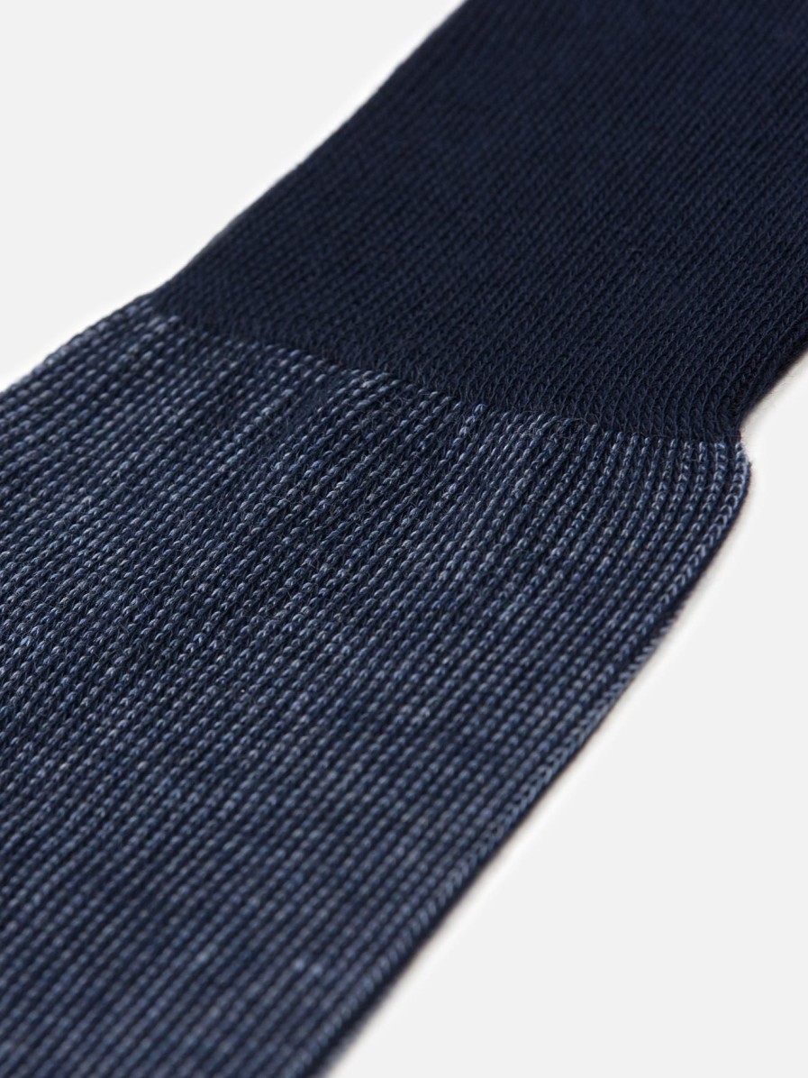 Accessoires Café Coton | Chaussettes Ben A Micro-Motif Bleu