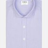 Chemises Homme Café Coton | Chemise Cintree Bio En Oxford Lave Parme