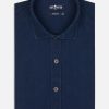 Chemises Homme Café Coton | Chemise Cintree Alford En Twill Indigo - Grandes Longueur De Manches