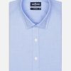 Chemises Homme Café Coton | Chemise Cintree En Oxford Ciel - Petit Col