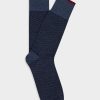 Accessoires Café Coton | Chaussettes Bauer A Motif Chevron Bleu