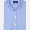 Chemises Homme Café Coton | Chemise Daria En Popeline Ciel - Poignets Mousquetaires