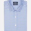 Chemises Homme Café Coton | Chemise Comyn A Carreaux Bleu