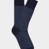 Accessoires Café Coton | Chaussettes Bart A Motif Chevron Marine