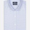 Chemises Homme Café Coton | Chemise Harvey A Carreaux Ciel